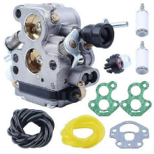 Vergaser-Kraftstoffschlauch-Set kompatibel mit Husqvarna 135 140 435 435e 440 440e Jonsered Cs410 Newway