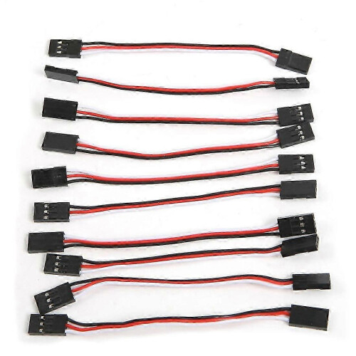 10 pezzi Cavo di prolunga per servo da 10 cm MASCHIO-MASCHIO 2