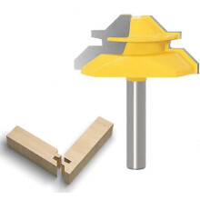 45 Degree Lock Miter Router Bit 8mm,aplus Woodworking Milling Cutter,grooving Cutter, Tenon Joint Cutter