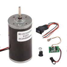 Gleichstrom-Permanentmagnetmotor, geräuscharm, Mini-Hochgeschwindigkeitsmotoren, CW/CCW, 24 V, 8000 U/min, für DIY-Generatoren