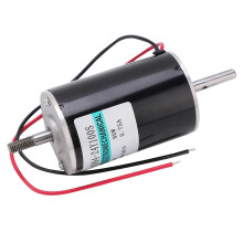 DC-motor met hoge snelheid, 80W, klein, CW/CCW, dubbele uitgaande as, snelheidsregeling, 24V, XD60D94-24Y-100S (zonder beugel)