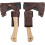Belt loop axe sheath for camping and work, leather, 110x150mm 1