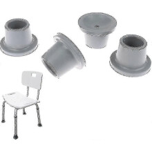 4 stuks 28 mm rubberen antislip vervangingsvoetjes met zuignappen voor douchestoel/badzitje