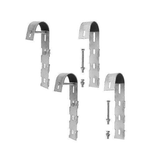 Balcony Railing Solar Panel Mount - 4 Piece Set with Secure Hooks