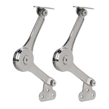 2 stuks zware dekselsteunscharnieren met softclose-functie, opklapbare dekselsteunscharnieren om het deksel van een kast open te houden.