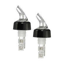 2er-Pack Messbecher mit Ausgießer, 20 ml, Messverschluss, Flaschenausgießer, Schwarz