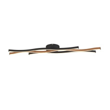 Plafoniera Moderno Fioritura Acciaio Nero Alluminio Led 38W 2300 - 3000 - 4000K