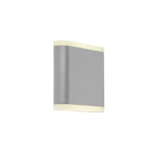 Applique esterno Stratford Alluminio Grigio Policarbonato Bianco Led 7,74W 4000K