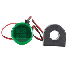 Stromsignalanzeige Universal 2-Anzeige Rundlampe 60~500V AC AD101-22VAMGrün