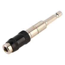 Hex boorhouder met verstelbare hoek, verlengstuk voor universeel handgereedschap 1/4 inch (zwart/zilver)