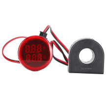 Stromsignalanzeige Universal 2-Anzeige Rundlampe 60~500V AC AD101-22VAMRed