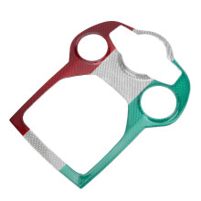 Mittelkonsolen-Schalthebelblende aus Kohlefaser, 3 Farben, Ersatzteil für Alfa Romeo Giulia 2017–2019