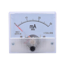 85C1 DC 0-30mA analoge paneelampremeter, witte stroommeter