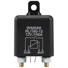 12V 100A 4-pins zware split-charge relais schakelaar voor auto, boot, bestelwagen-zwart AAN/UIT