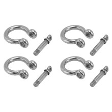 4 stuks 304 roestvrijstalen beugelschroefpen D-ring boogvormige ankerklem vervanging M6