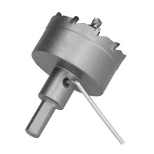 Gatenzaag met hardmetalen tanden, zware uitvoering, TCT-boor, gatenopener voor roestvrijstalen metalen platen, 53 mm