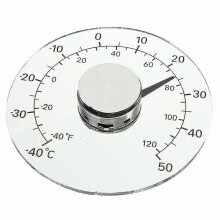 Termometro da esterno impermeabile con indicazione Celsius/Fahrenheit, design a macaron, ideale per l'uso in giardino su davanzale.