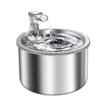 Trinkbrunnen aus Edelstahl für Katzen mit ultraleiser Pumpe, 2 l/67 oz, automatischer Trinkbrunnen für Katzen und Hunde, Modell 2025