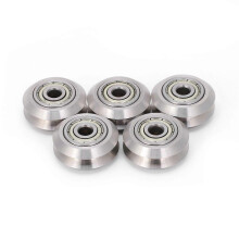 5 Stück V-förmige Räder aus Edelstahl, 3D-Druckerteile, Zubehör für Openbuilds, 5 mm Innenbohrung