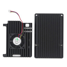 Koelbehuizing van aluminiumlegering met PWM-temperatuurregeling en koelventilator, pantserbehuizing voor Raspberry Pi 5