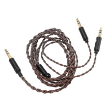 Kopfhörer-Ersatzkabel (3,5-mm-Klinke auf zwei 3,5-mm-Klinkenstecker) für Beyerdynamic T1 II, T5, MDR, Z7, Sundara, Arya und Ananda (1,2 m)