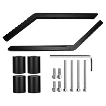 Autohandgreep achteraan, aluminiumlegering, vervanging voor Jeep Wrangler JK 2007-2018, zwart