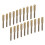 20Pcs Chainsaw Sharpener Burr Grinding Head Rotating File Sharpening Tool Set KitGold 4.8mm 1