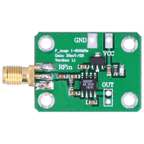 AD8307 Detectormodule RF-signaalvermogensmeter Logaritmische detectiecomponent 1-600 MHz 2