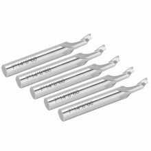 5Pcs Spiral End Mill 8mm Shank 1‑Flute CNC Milling Cutter Tool High Speed Steel 8x7x14x60mm