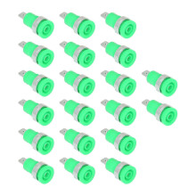 20 stuks banaanstekkers 4 mm, sterke verbinding, corrosiebestendigheid, goede prestaties, elektrische testaccessoires, groen