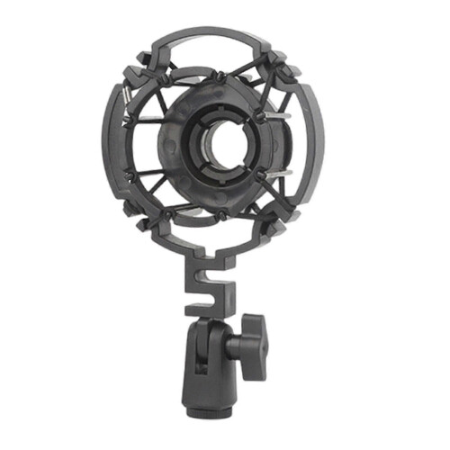 Supporto antivibrazione professionale con clip per microfoni AKG H-85/C414/C3000/C2000/C4000, supporto resistente per asta microfonica