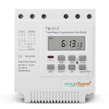 TM-613 Programmierbarer Wochenzeitschalter, 380 V/50–60 Hz, 16 A, Drehstrom, digital