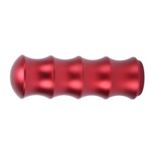 Autoversnellingspookknop in bamboestijl, aluminiumlegering, universeel, geschikt voor autoreparatie en -aanpassing, rood