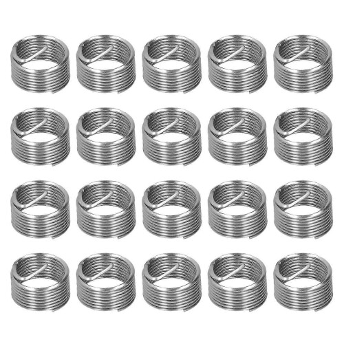 20Pcs Thread Repair M14 x 1.25 Spiral Circle Insert Reducer Nut Threaded Expand Socket Set1D 2