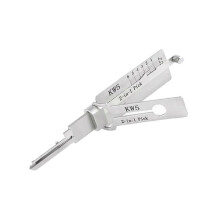 Professionele Lishi KW5 2-in-1 lockpicktool voor deur- en binnensloten | Handgereedschap voor slotenmakers