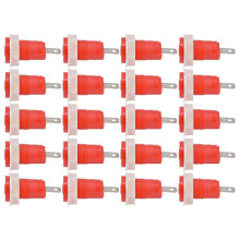 20 Stück Bananenstecker-Anschlussklemmen-Adapter aus Messing, sichere Schweißausführung, Erdungsanschluss 4 mm 402 1 kV 32 A