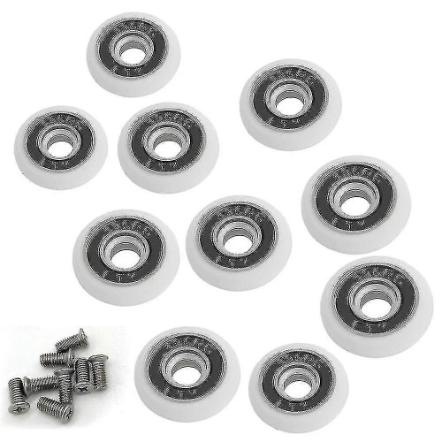 8-Pack 19mm Shower Door Replacement Wheels for Smooth Sliding