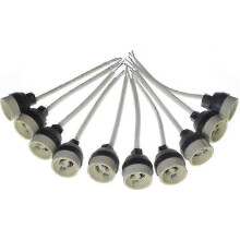 10 GU10-Lampenfassungen für Einbauleuchten und Strahler, LED-Lampenanschluss