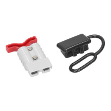 2 sets batterijconnectorstekkers met snelsluiting en kabelboomaccessoires 50A 12-36VDC