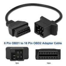 6-pins naar OBD-II adapterkabel voor diagnose van motoren van Europese Chrysler, Jeep en Dodge