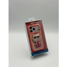 Nimmy Cool &amp; Cute 2.0 White Rich &amp; Beauty Cat Case with MagSafe Stand for iPhone 17 Pro 6.3" Pink - N-YJKM-CXZJZH-IP17-PRO-04