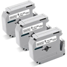 Compatible Brother M-K221 MK-221 9mm x 8m Tapes for Brother PT-55 PT-60 PT-65 PT-70 PT-80 PT-85 PT-90 PT-M95 PT-100 PT-110 BB4 Label Maker (3 Pack 202