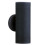 Searchlight Applique Moderna Metro Alluminio Nero Vetro 2 Luci GU10 1