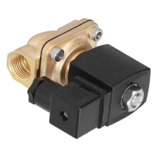 2 Way Solenoid Valve Brass Solar Electric Normally Closed Pipeline Inlet Control Parts G1/2inDC 12V
