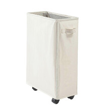 Opvouwbare wasmand op wielen, opvouwbare opbergrekken voor yogamatten voor smalle hoekjes