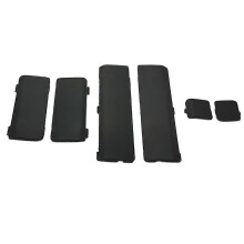 6 stuks zwarte ABS-kunststof afdekkapjes voor de dakbagagedrager van de Honda CR-V 2007-2011