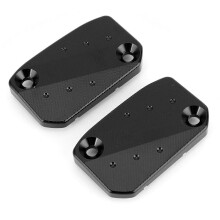 Brake Fluid Reservoir Cap CNC Aluminum Alloy Cover Fit for 250/350 XC 450 SX/SXF/SXR(Black )