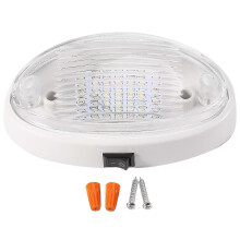 12V LED-lamp met schakelaar voor Europa-Caravan, camper, boot, luifel-Wit