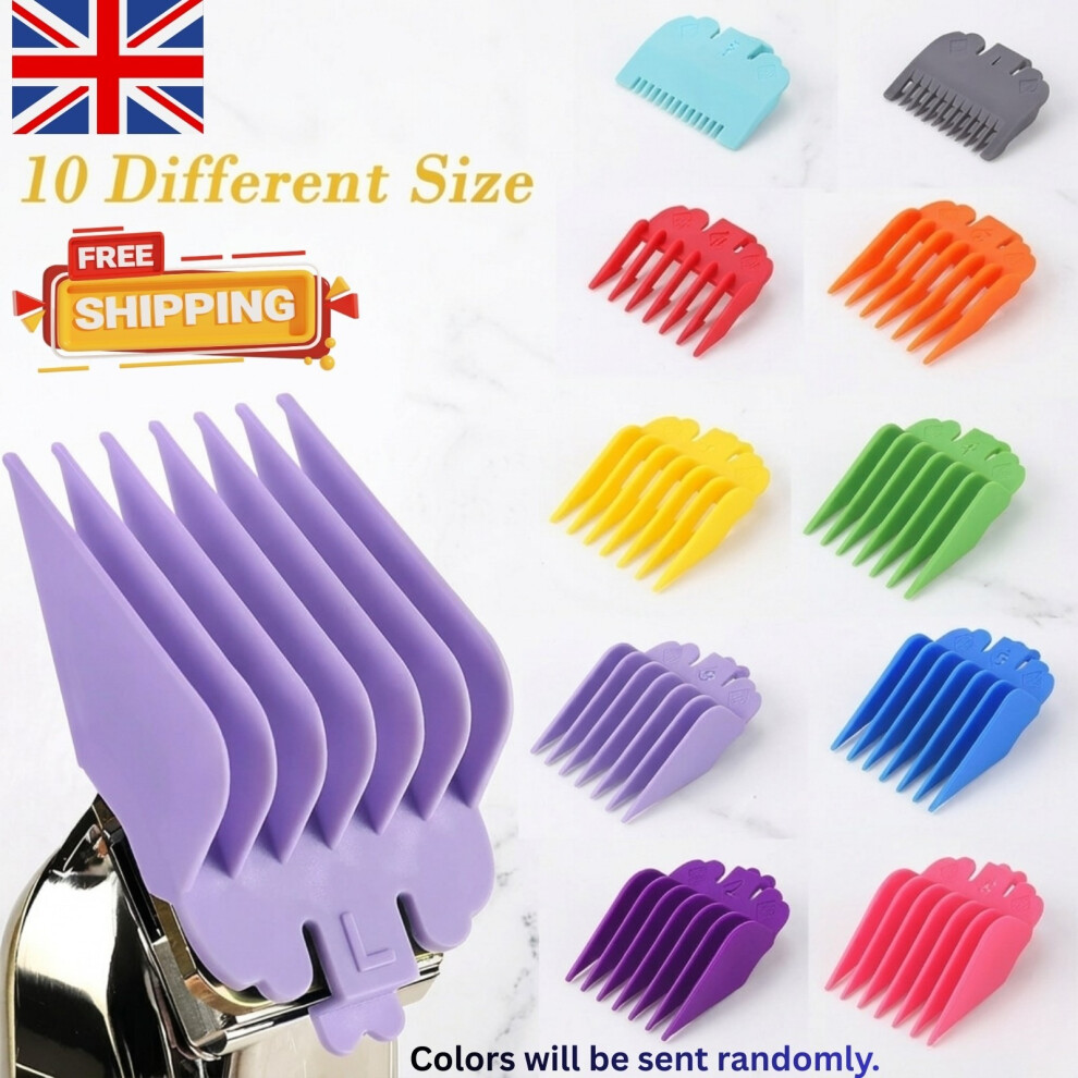 10X Hair Clipper Comb Guide Trimmer Guards Attachment 1.5 to 25mm For WAHL | UK