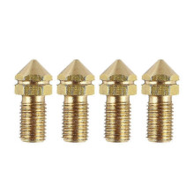 Ultimaker 3 Messingdüse 0,4 mm, 4er-Pack, kompatibel mit UM3 3D-Drucker (Ersatzteil)